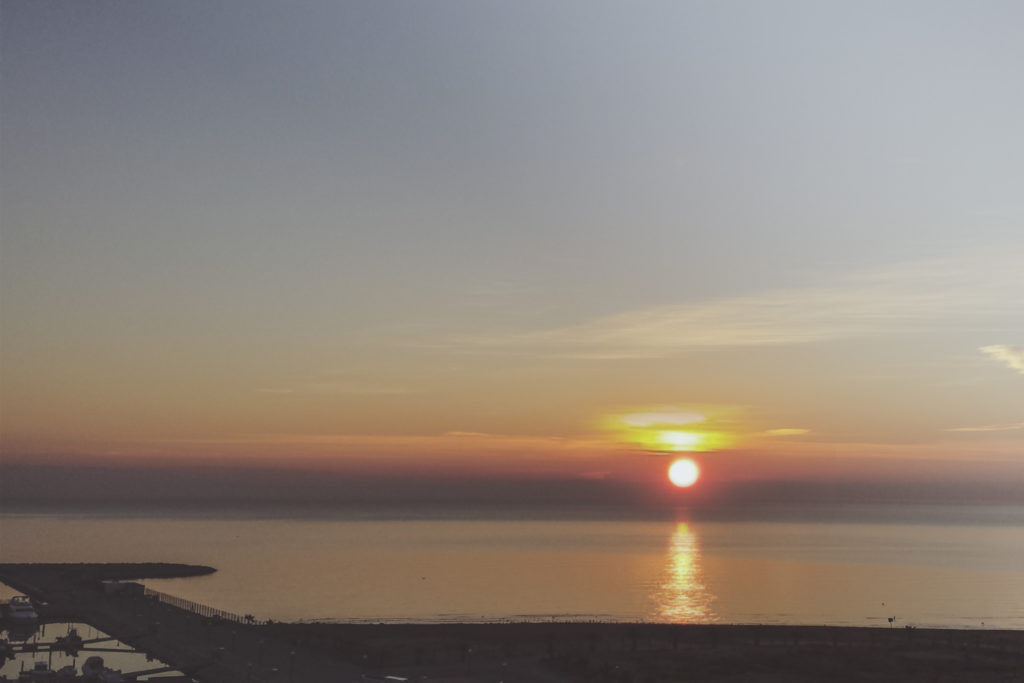 termoli al tramonto e all'alba