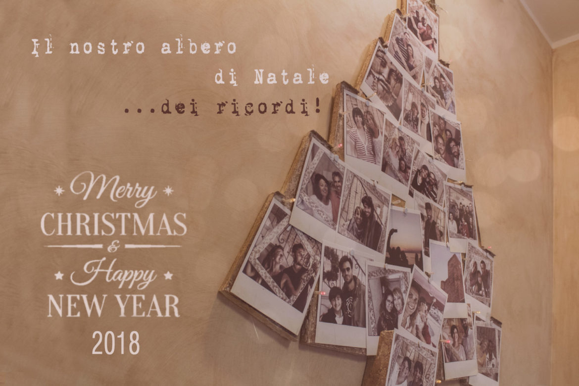 L'albero di Natale con le foto degli Ospiti di Dimora Monsignore 2017
