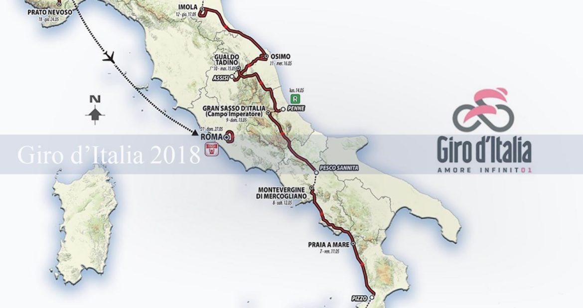 Il 13 maggio il Giro d'Italia 2018 attraversa il Molise