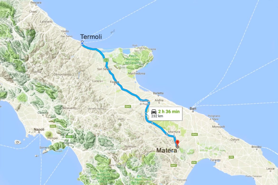 Termoli: una tappa intermedia per raggiungere Matera