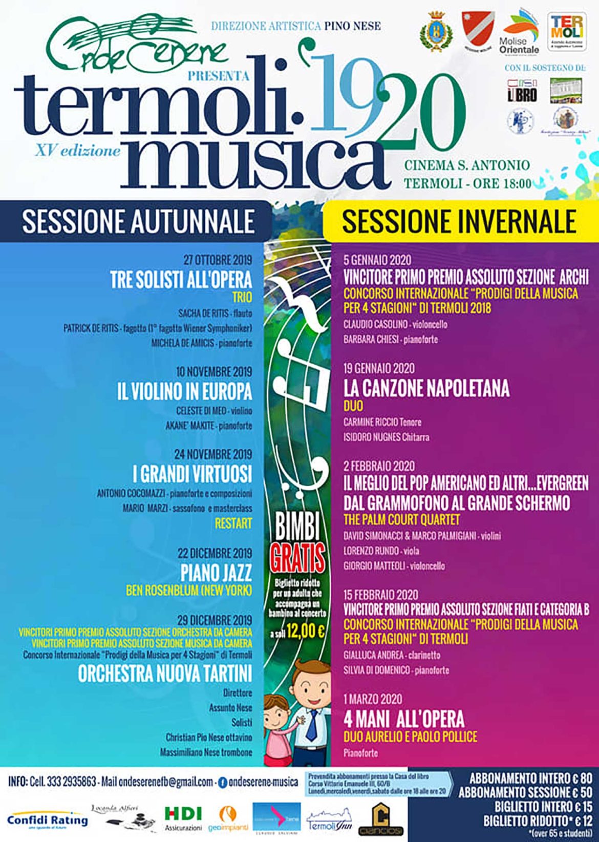 La stagione concertistica “TermoliMusica” 2019/2020: organizzata dall’associazione Onde Sonore