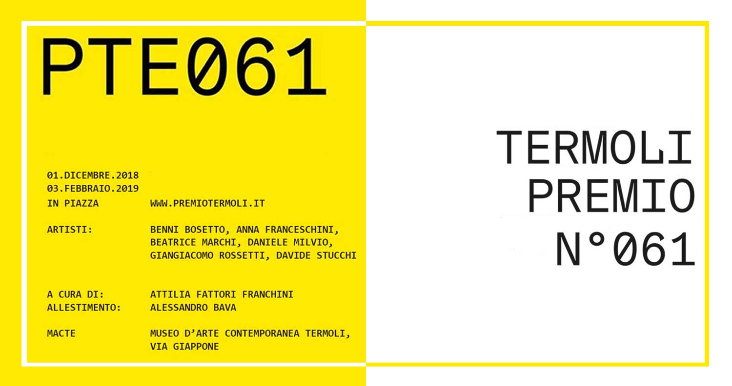 Mostra d’arte contemporanea: la 61esima edizione del “Premio Termoli” 2018