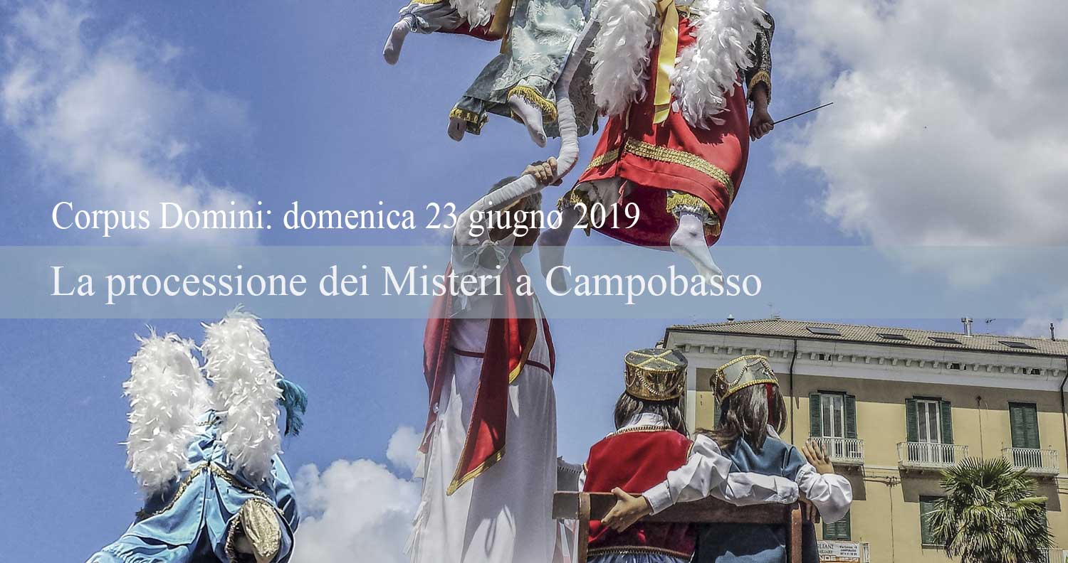 La sfilata dei Misteri a Campobasso nella festa del Corpus Domini