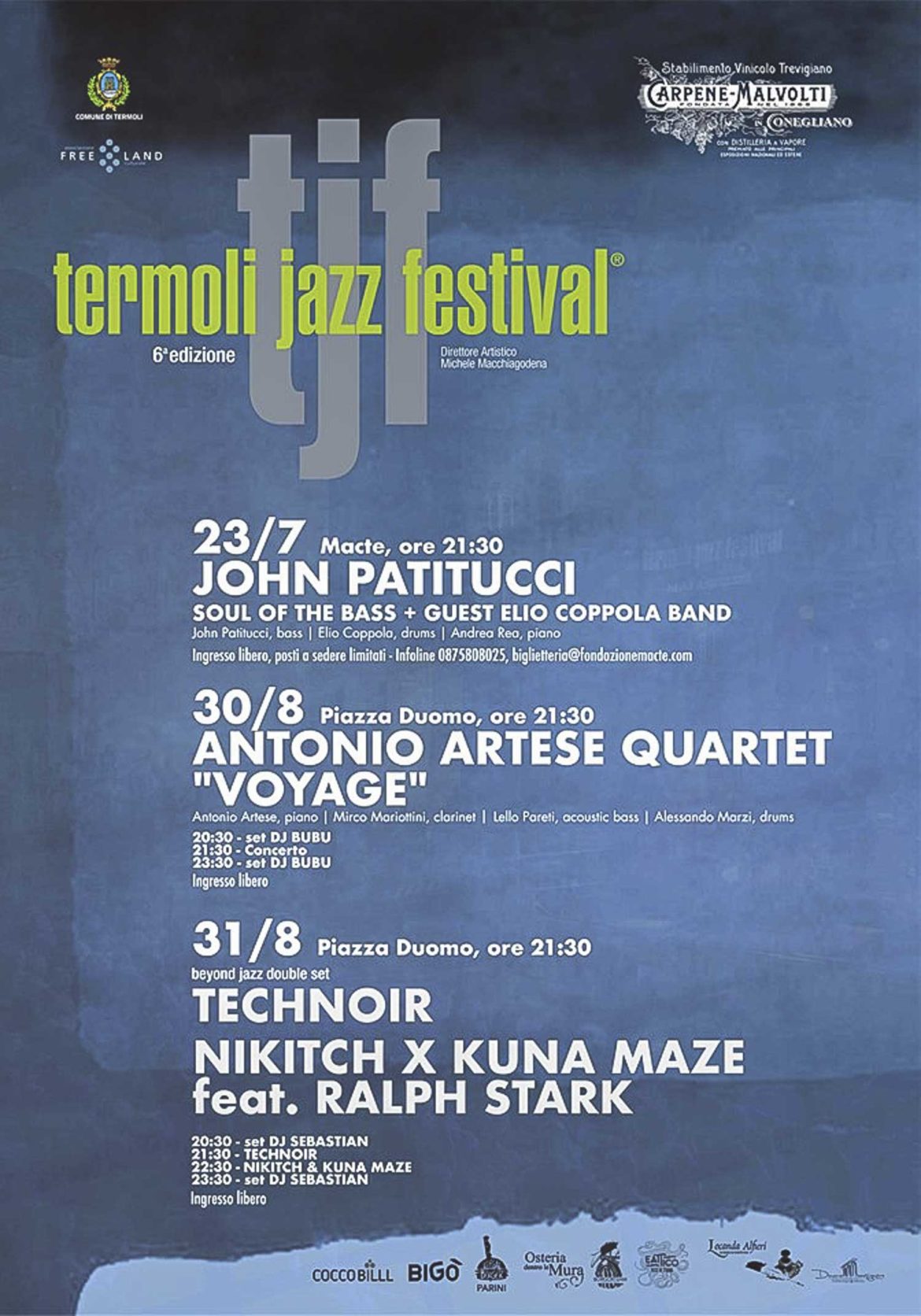 Termoli Jazz Festival 2109: dal Macte al Borgo Antico
