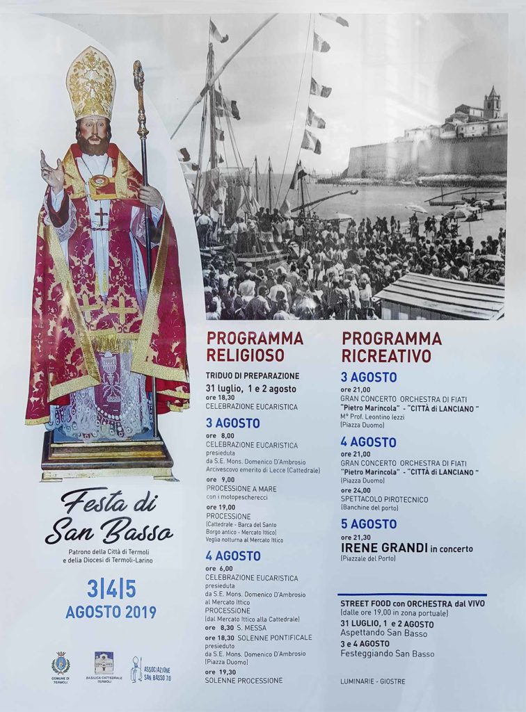 Festa di San Basso a Termoli: il programma 2019 degli eventi