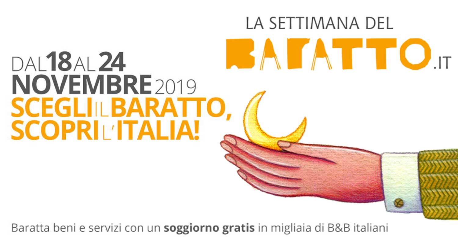 Dal 18 al 24 novembre torna la “Settimana del Baratto”, giunta alla XI edizione