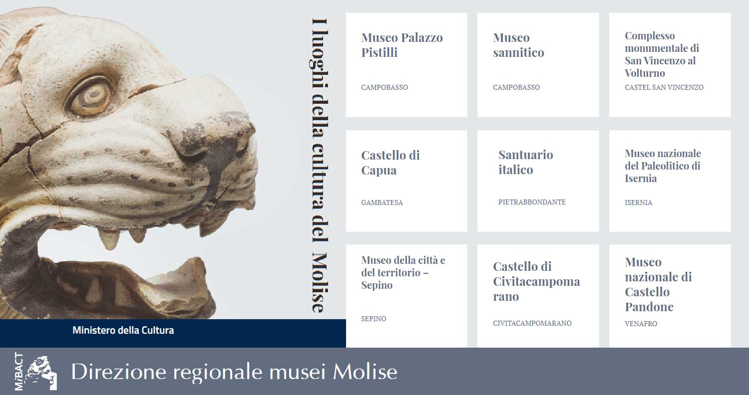 Musei e aree archeologiche, i luoghi della cultura del Molise.